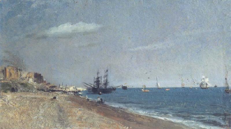 John Constable Brighton Beach,with colliers